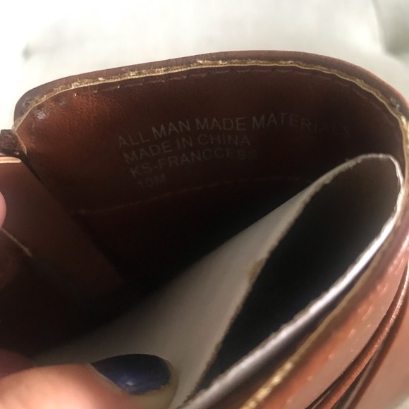 NWT Karen Scott Francess Booties in Cognac - Picture 5 of 9